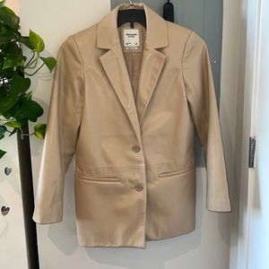 Abercrombie Leather Blazer
